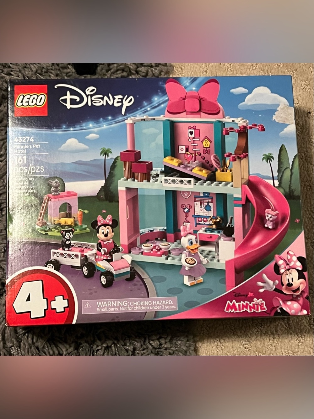 Disney Minnie’s Pet Hotel Playset - Pink, Teal & Purple Lego set # 43274